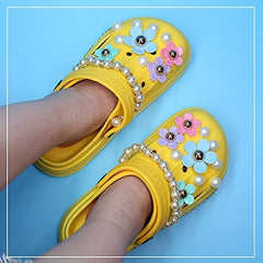 22pcs Flowers Shoe Charms - DIY Garden Shoes Decoration