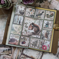 Vintage Forest Animal Paper for Bullet Journal Scrapbook DIY