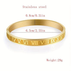 Stainless Steel Golden Men's Bangle
