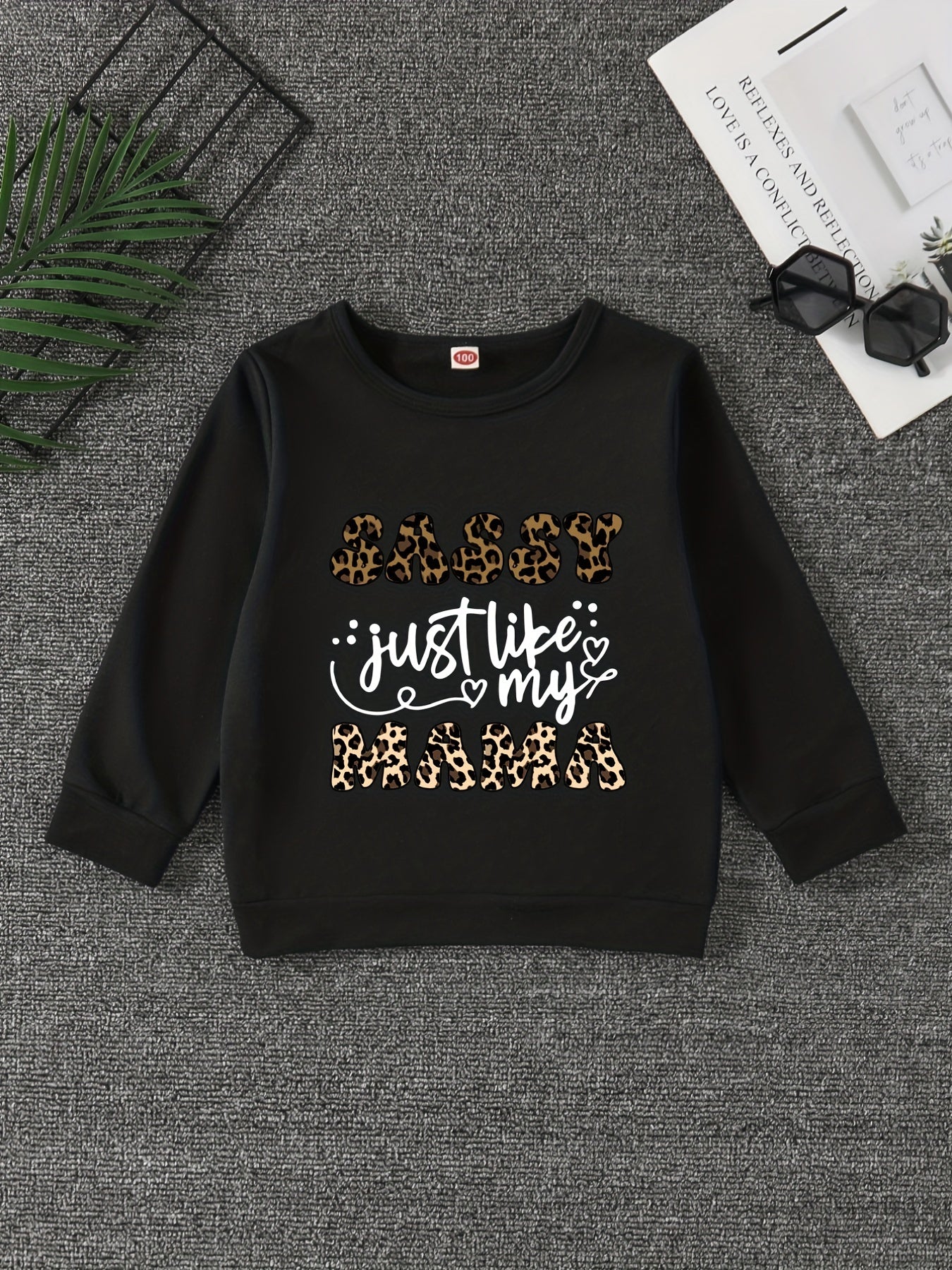Girls' Sassy Just Like My Mama Graphic Sweatshirt