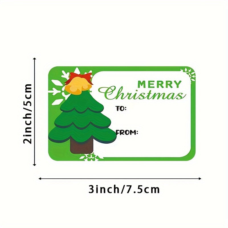 250 Sheets Roll Stickers Christmas Decoration Gift Series Self-adhesive