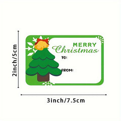 250 Sheets Roll Stickers Christmas Decoration Gift Series Self-adhesive