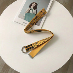 Canvas Double D Ring Casual Pants Belt