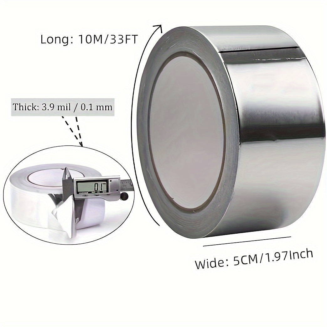 2pcs Silver Aluminum Tape Foil Tape with Adhesive Backing
