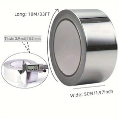 2pcs Silver Aluminum Tape Foil Tape with Adhesive Backing