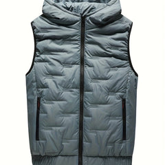 Men's Quilted Gilet Padded Vest with Pockets