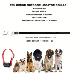 Waterproof TPU Pet Dog Collar Zinc Alloy Buckle