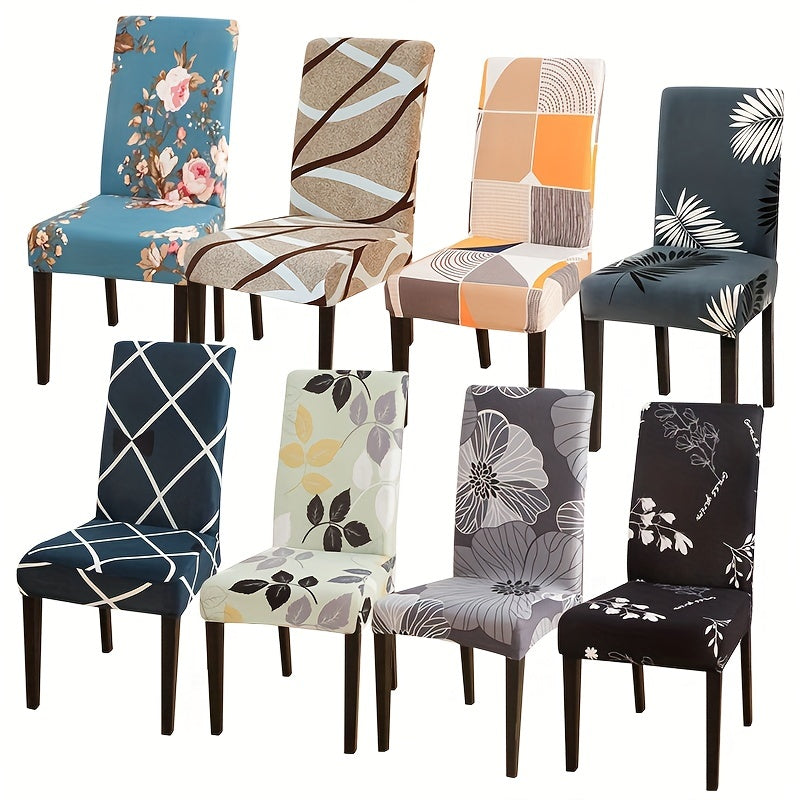 Printed Stretch Dining Chair Slipcover - Chair Protector for Living Room