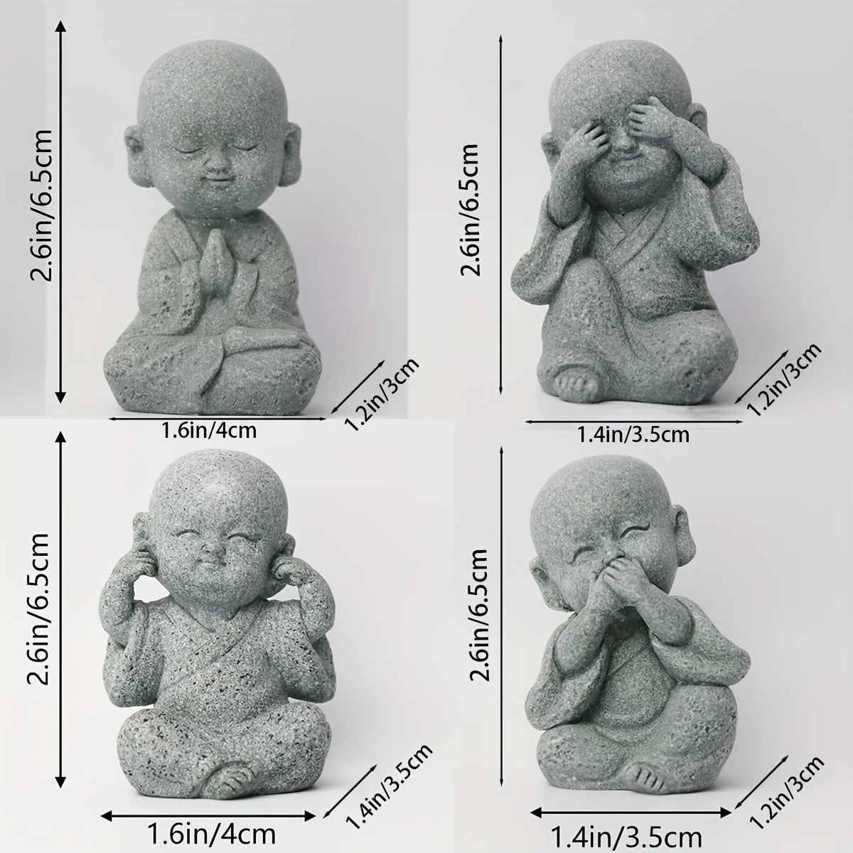 Aquarium Decor Little Monk Landscape Ornament For Gardening