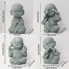 Aquarium Decor Little Monk Landscape Ornament For Gardening