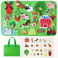 Farm Insect Animal Felt Story Board Set Interactive Game Set