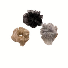 3pcs Organza Scrunchies Hair Tie Ponytail Holder Hair Ring Accessories