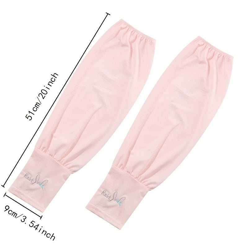 Cartoon Rabbit Arm Sleeves Unisex Sunscreen Ice Sleeves Outdoor Protection