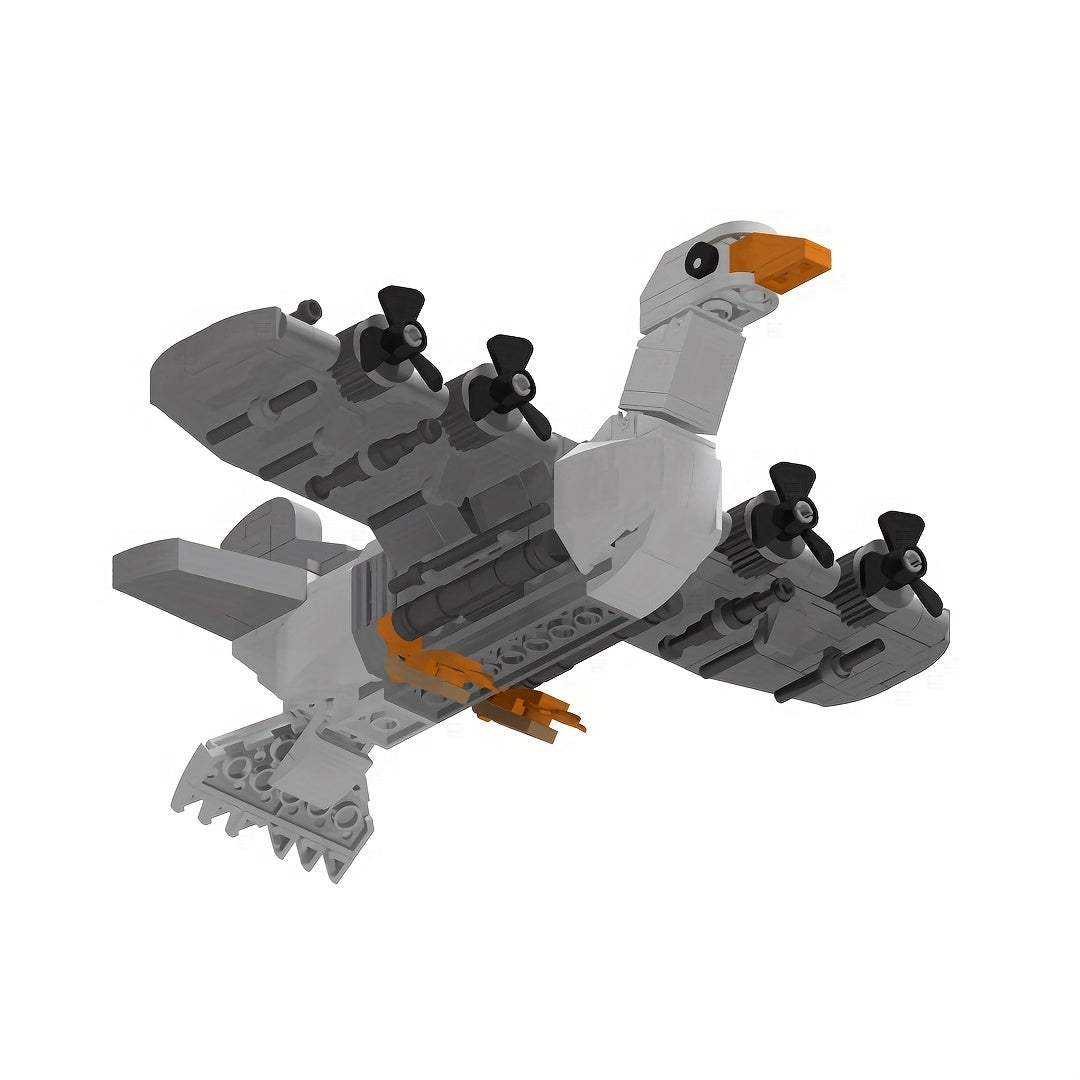 Brainrot Bombombini Building Block Model AI Shanionajing Fighter Jet Toy