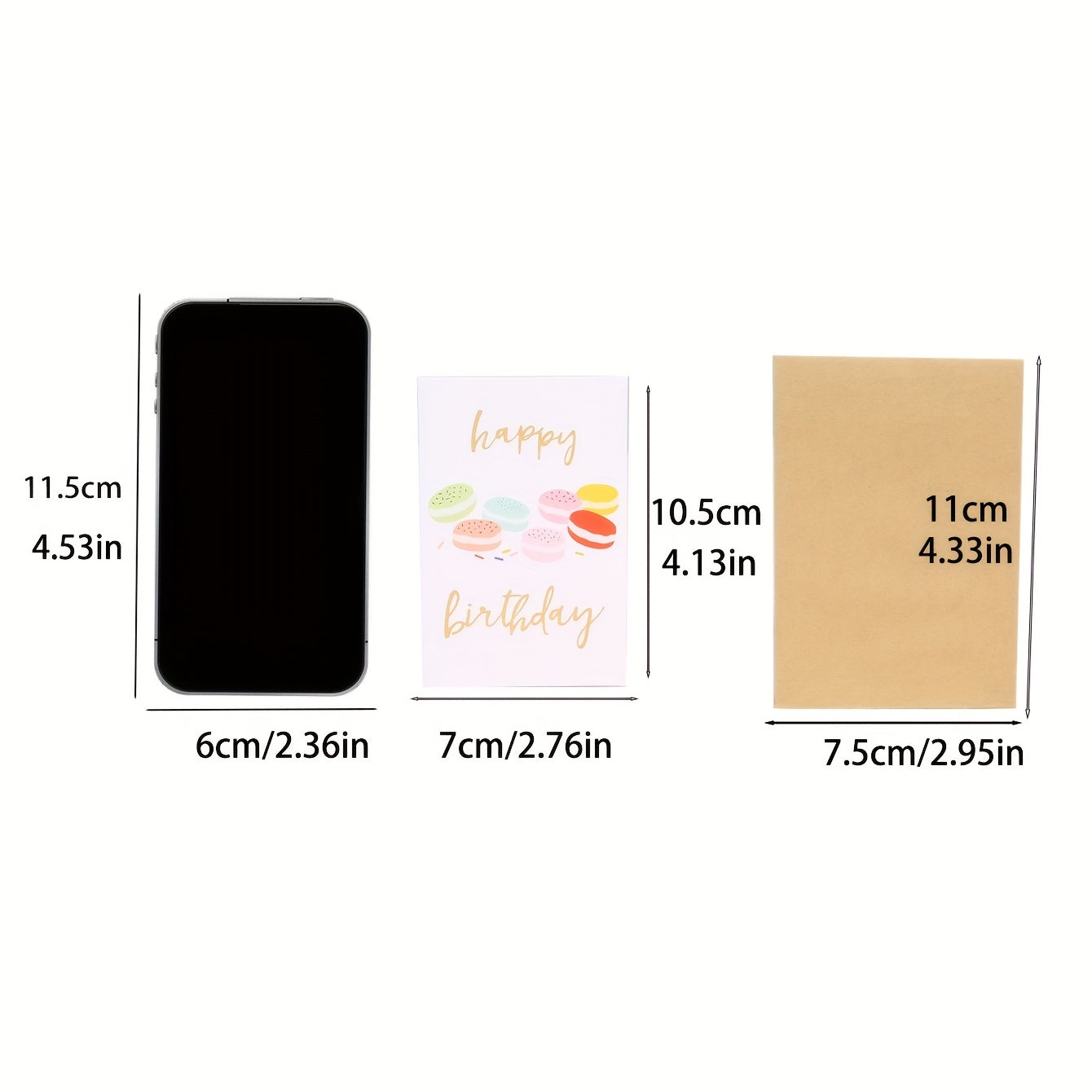 16pcs Birthday Party Cards With 16 Envelopes