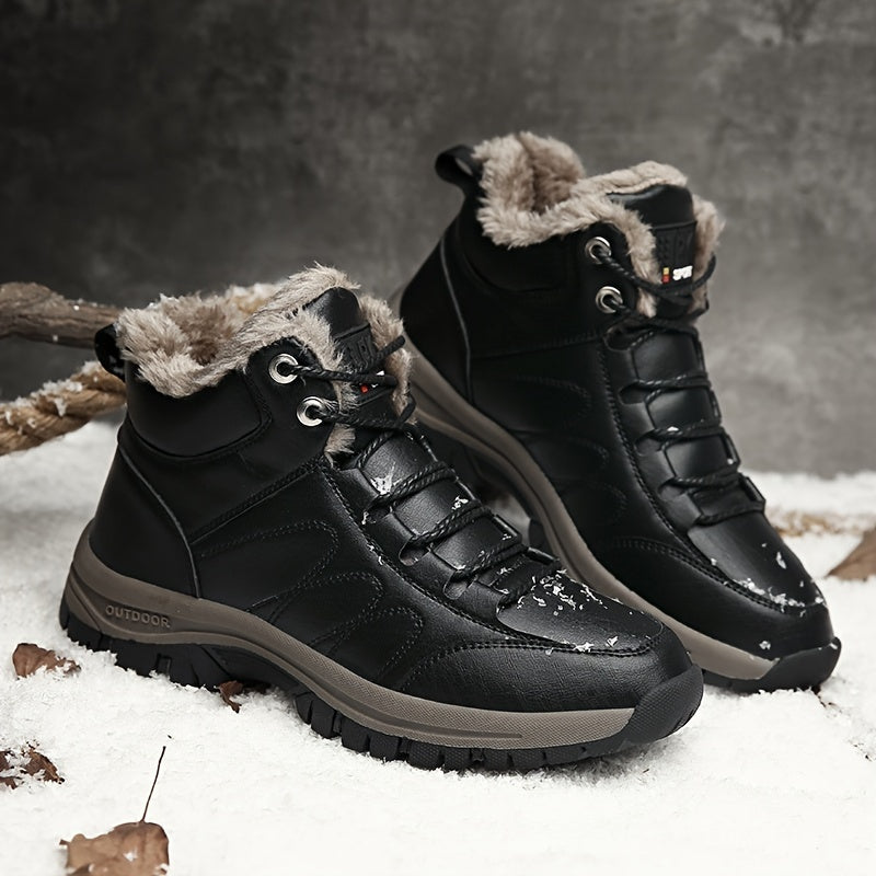 Men's Snow Boots Outdoor Hiking Shoes Non Slip Wear Resistant Shoes