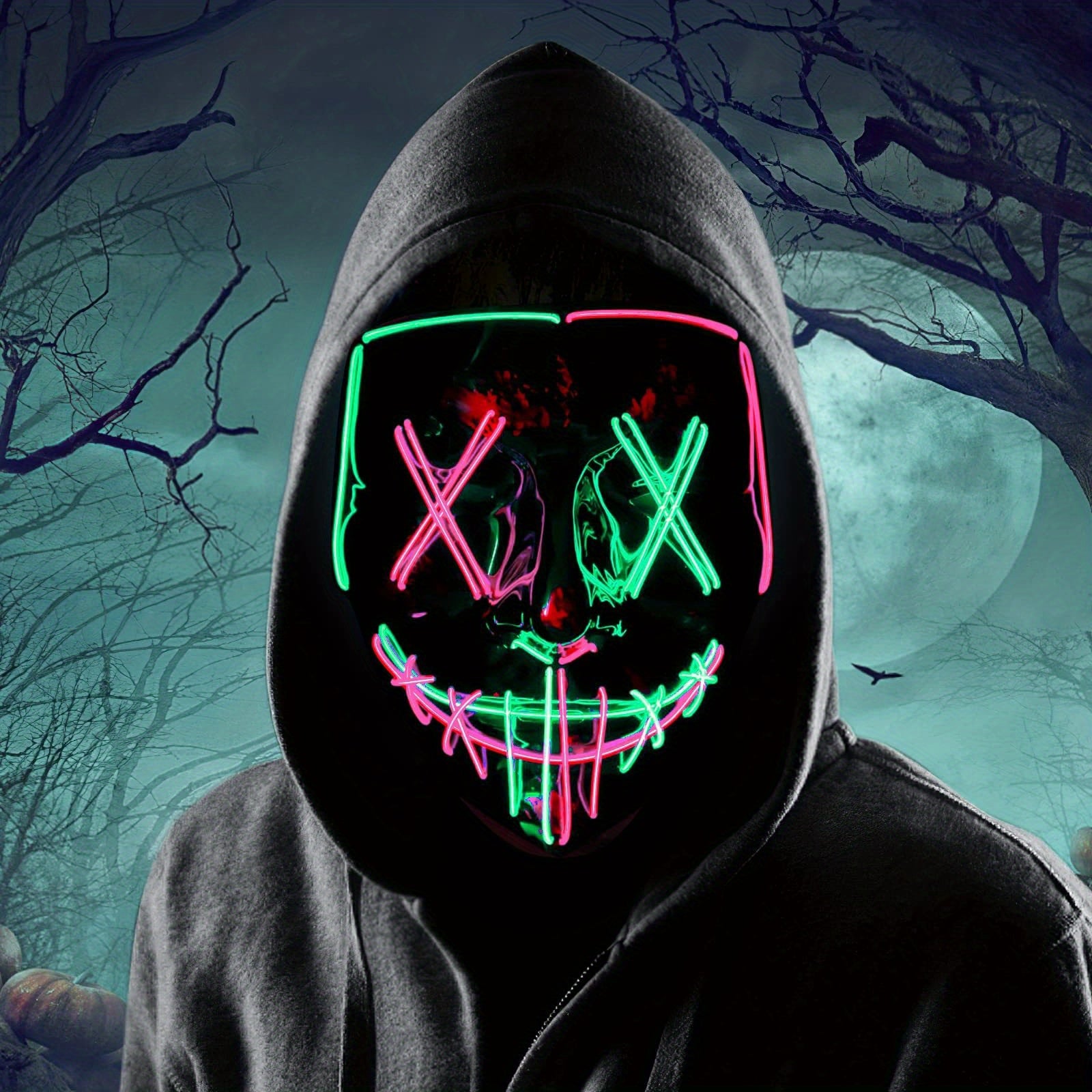 LED Shining Mask Halloween ELMASK Carnival Props
