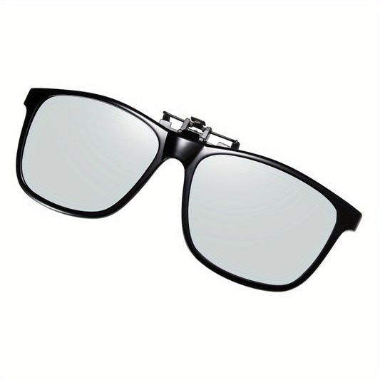 Polarized Clip on Sunglasses Anti Glare UV Protection Over Prescription Glasses