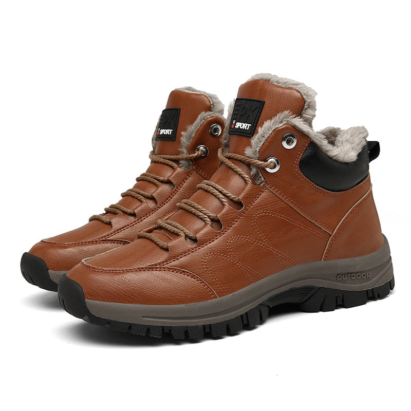 Men's Snow Boots Outdoor Hiking Shoes Non Slip Wear Resistant Shoes