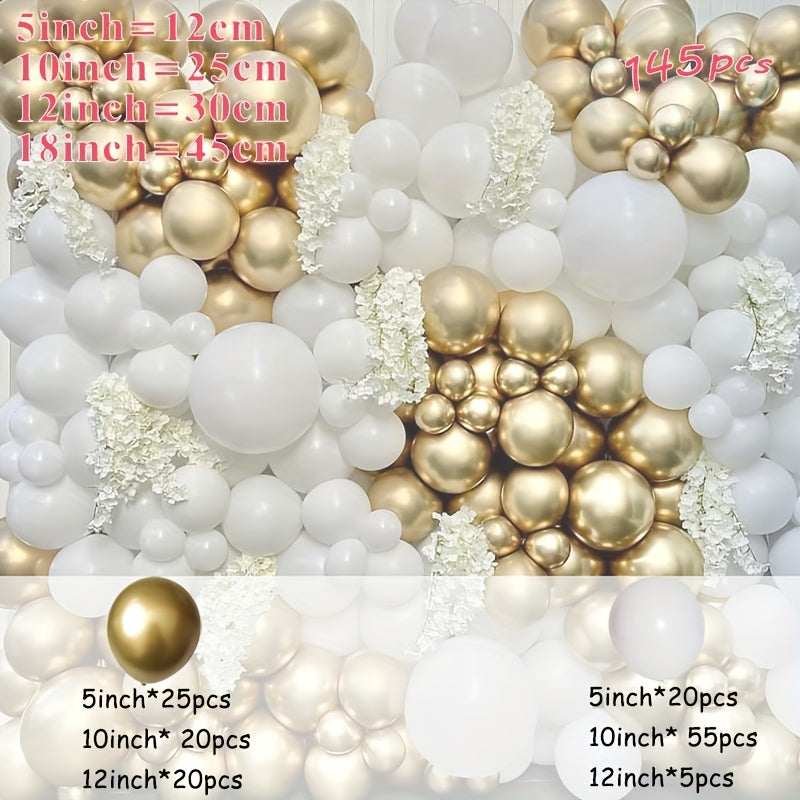 Golden Latex Balloon Scene Decoration for Birthday Party