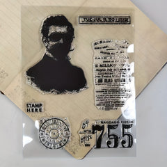 1pc Gentleman Clear Stamps For DIY Scrapbooking Decor Greeting Card