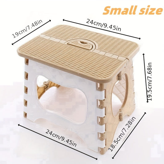 Portable Folding Stool Lightweight Compact Plastic Chair for Camping Fishing