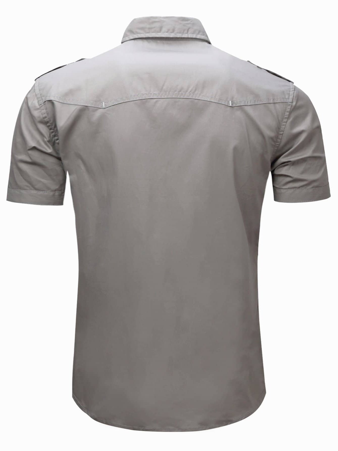 Men s Solid Casual Button Down Shirts - One Size Smaller