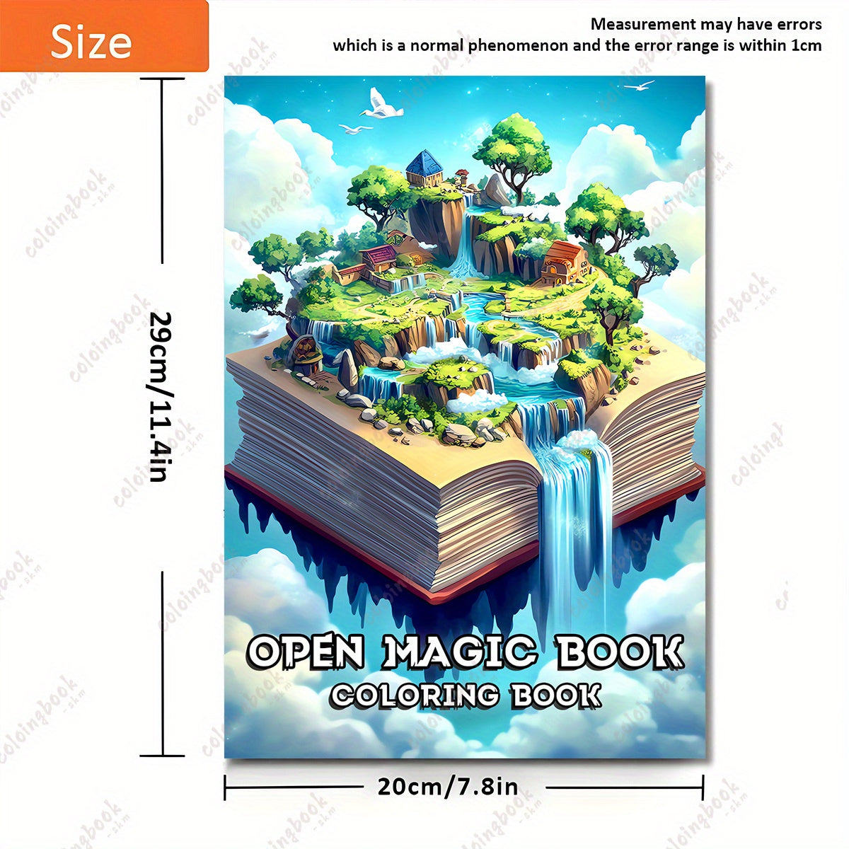 Magic Book Painting Coloring Book Deluxe Edition - Adult Cover