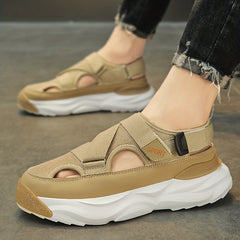 Men's Mesh Slip On Platform Sandals