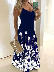 Floral Print Maxi Cami Dress Casual Dress For Summer & Spring