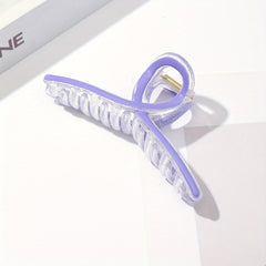Large Colorful Hair Claw Transparent Shark Claw Hair Accessory