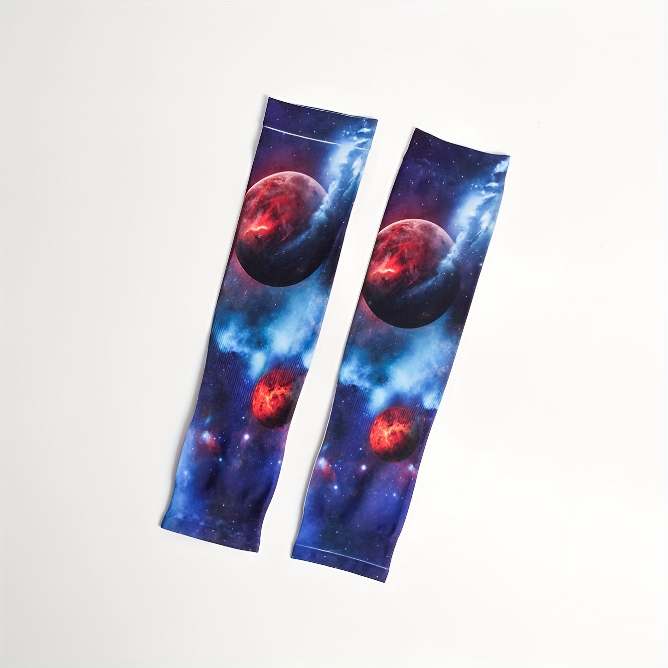 Planet Pattern Ice Sleeves Unisex UV Protection Gloves