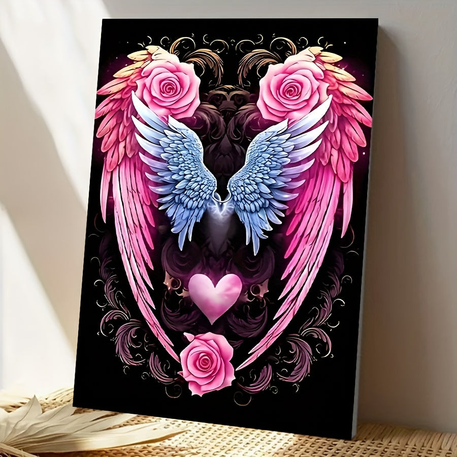 DIY Digital Painting Kit Rose Wings Home Wall Decor Ideal Gift for Crafts