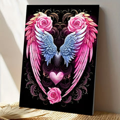 DIY Digital Painting Kit Rose Wings Home Wall Decor Ideal Gift for Crafts