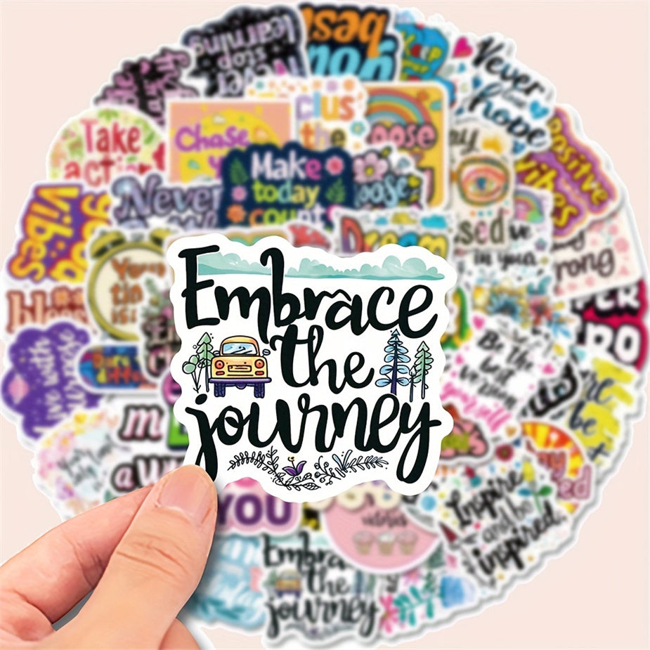 50pcs Inspirational Quotes Motivational Stickers for Self Improvement