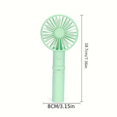 Triangular Bracket Fan 3 Gears Portable USB Rechargeable Fan