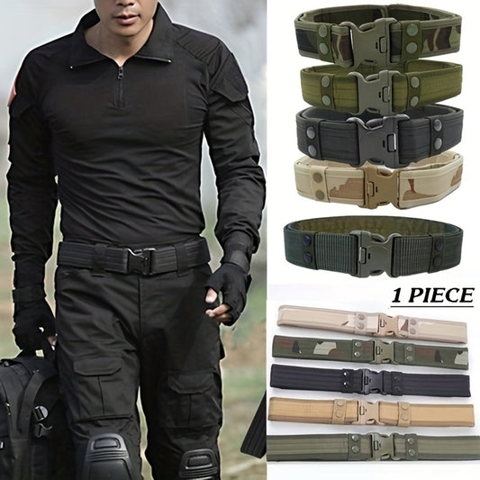 Men's Military Tactical Belt - Camouflage Adjustable Heavy Duty Combat