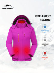 Waterproof Hooded Ski Jacket for Women