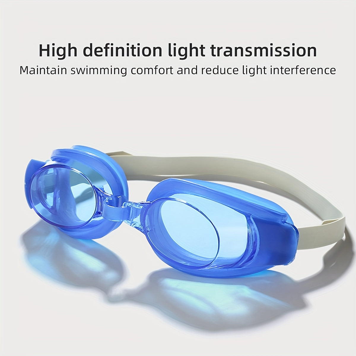 Waterproof Swimming Goggles High Definition Goggles with Replaceable Nose Pads
