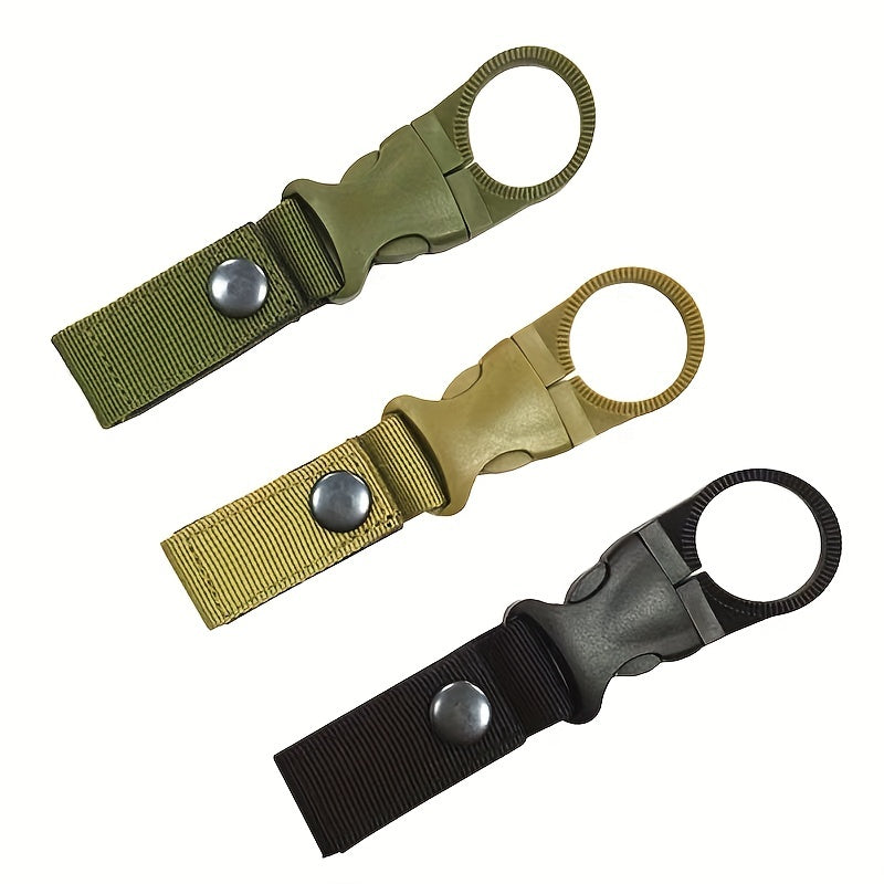 Tactical Nylon Water Bottle Hanging Clip Outdoor Camping Hiking Travel