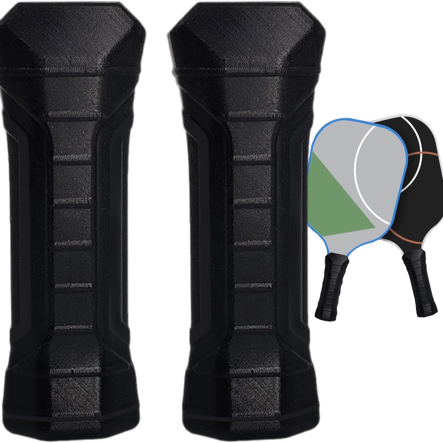 2pcs Pickleball Silicone Handle Cover Anti-slip Replacement