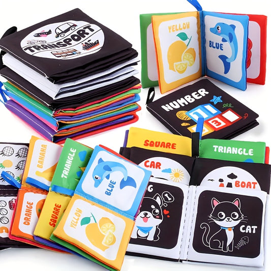 Washable Baby Cloth Book with Sound Paper Palm