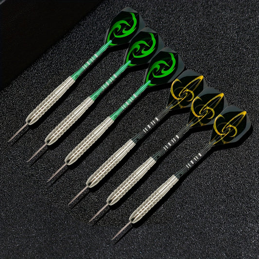 6pcs 24g Stainless Steel Needle Darts Set Indoor Outdoor Sports