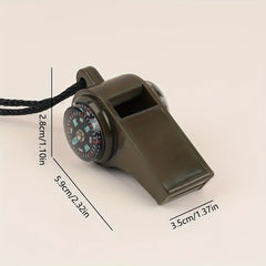 3 In 1 Whistle with Waterproof Thermometer for Outdoor Camping