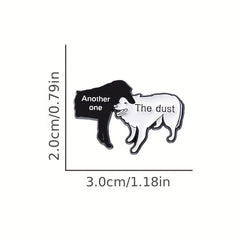 Cartoon Dog Enamel Lapel Pin Funny Animal Brooch