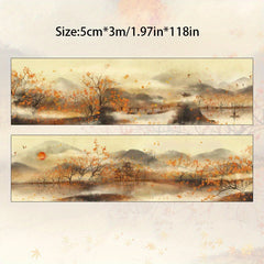 Landscape Washi Paper Stickers Pack 3m