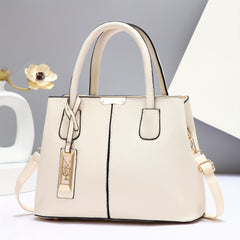 Large Capacity Tote Handbag Casual PU Leather Shoulder & Crossbody Bag