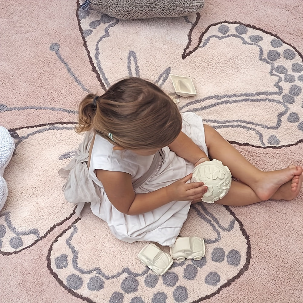 Large Pink Butterfly Play Mat Soft Washable Children Playmats Crawling Mat