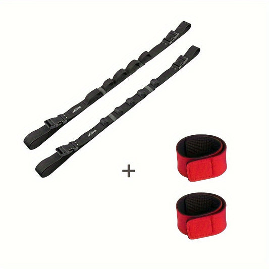 4pcs Fishing Rod Fixed Straps Set Car Fishing Rod Storage Outdoor Fishing