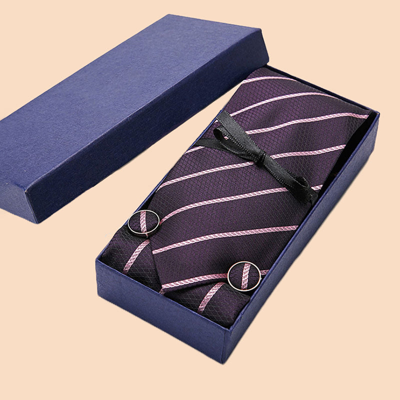 Men's Tie, Pocket Square, Cufflink Set - Stocking Stuffers